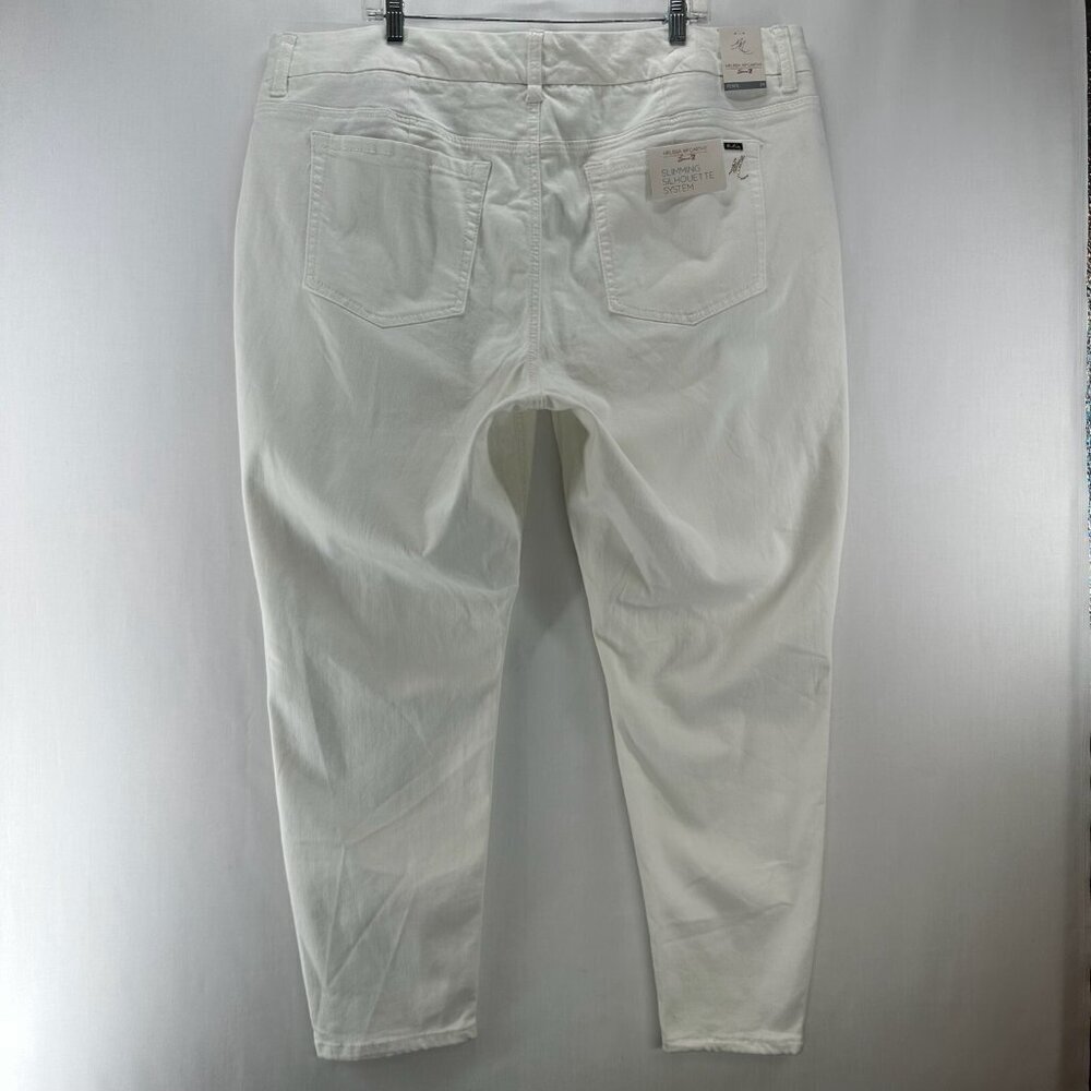 Melissa McCarthy Seven7 Jeans Womens 24 Pencil Slimming Silhouette Denim White - Picture 2 of 14